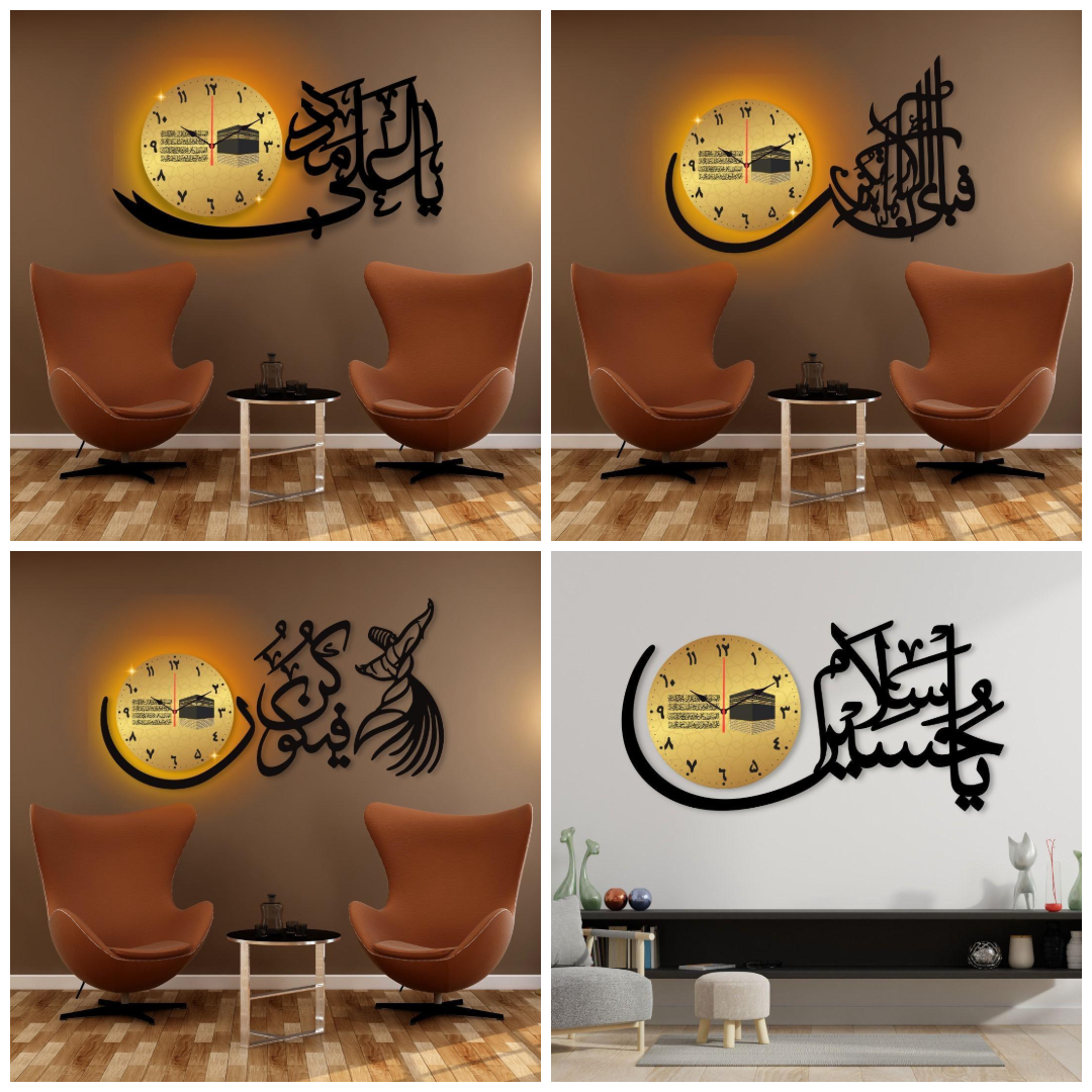 4PCS WOODEN WALL FRAME